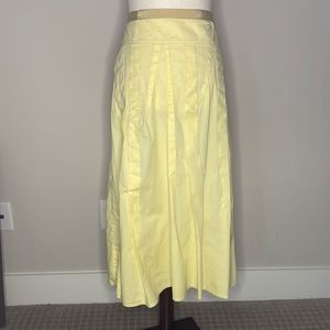 NEESH by DAR pale yellow drop waist skirt with unusual pleats